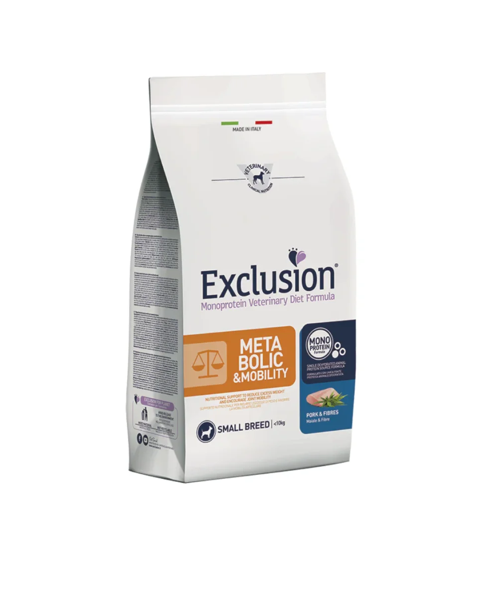 Exclusion - Diet Metabolic&Mobility Small Breed - Maiale e Fibre 2kg - immagine 2