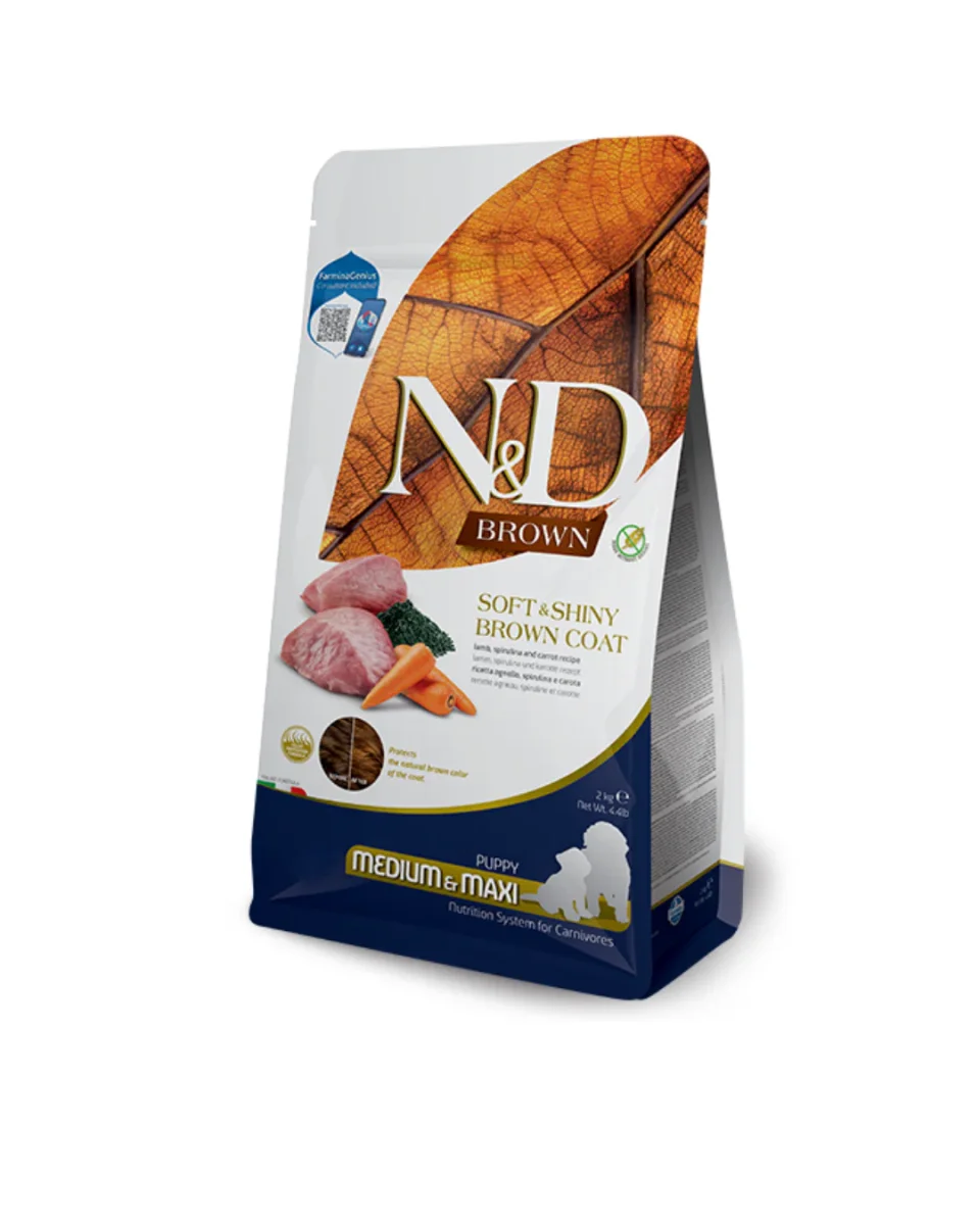 Farmina - N&D - Brown - Dog Puppy Minii - Agnello, Spirulina e Carota 1,5kg
