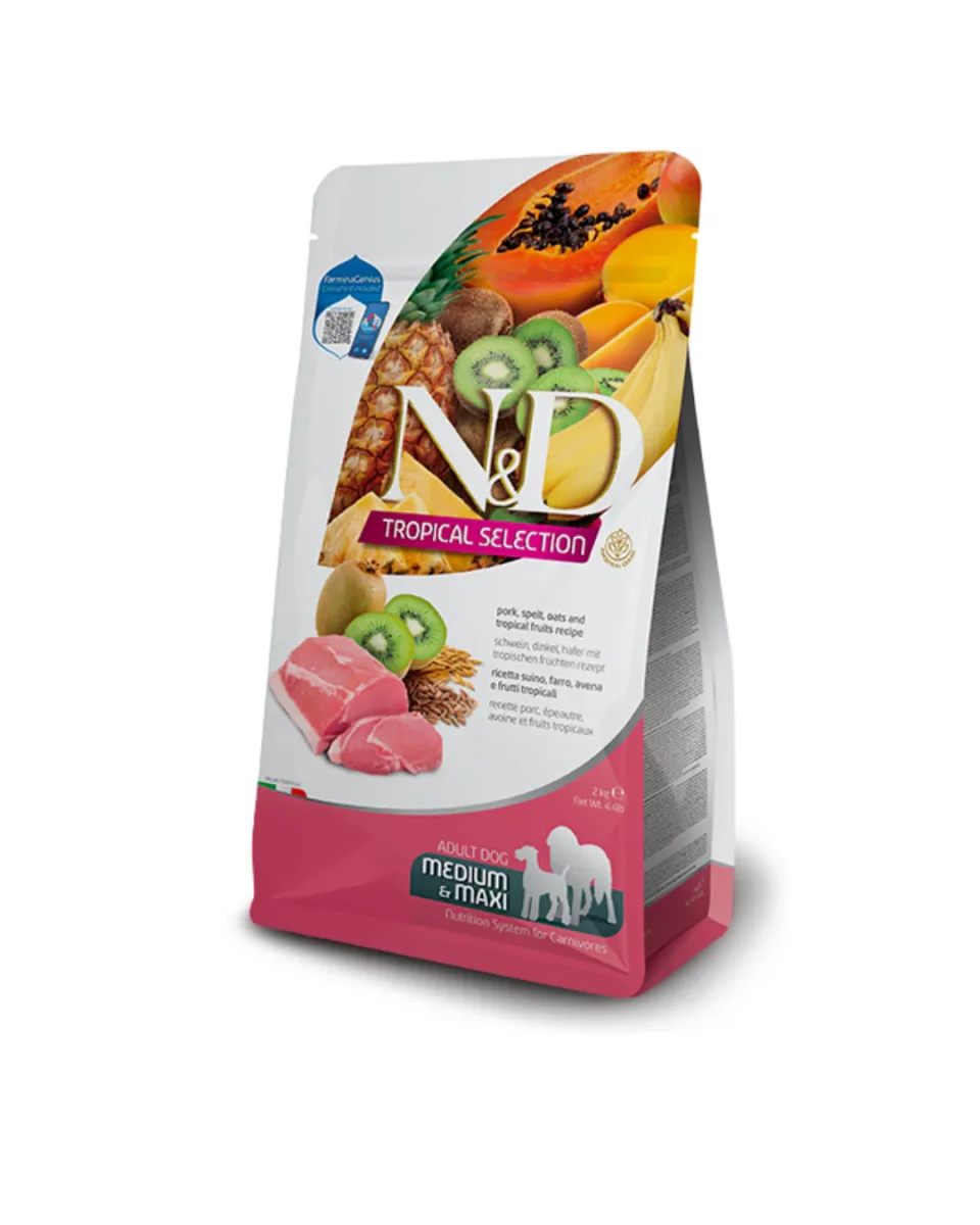 Farmina - N&D - Dog Adult Medium Maxi Tropical -Maiale 10kg