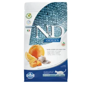 Farmina - N&D - Ocean Gatto Adult - Aringa , Zucca e Arancia 1,5 kg