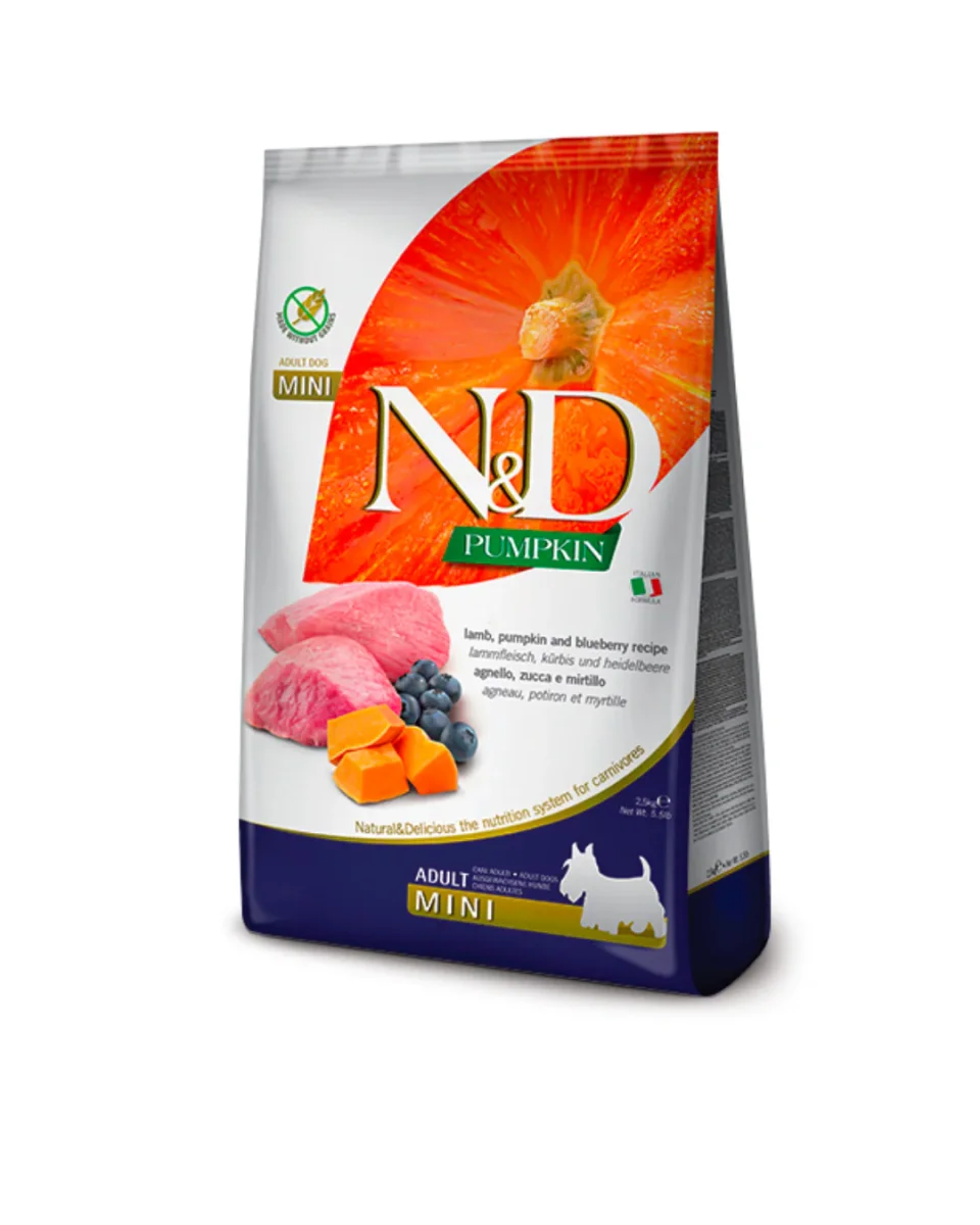 Farmina - N&D - Pumpkin Dog Adult Mini - Agnello e Mirtillo 800gr