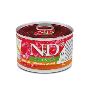 Farmina - N&D - Wet Dog Quinoa - Skin & Coat - Aringa 140gr