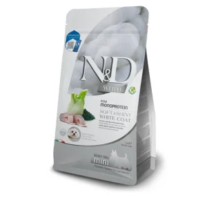Farmina - N&D - White - Dog Adult Minii - Spigola, Spirulina e Finocchio 2kg