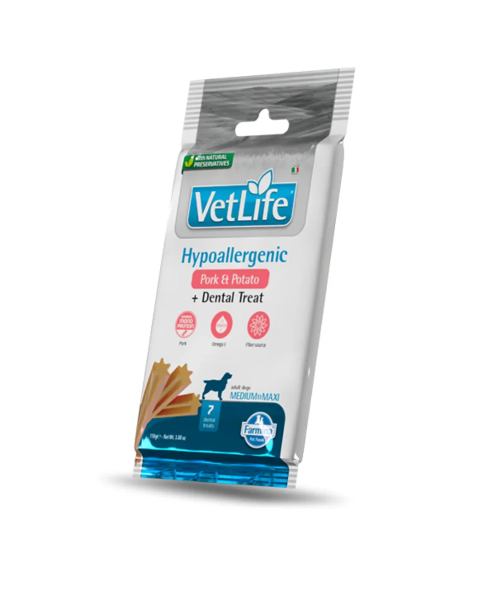 Farmina - Vet Life Snack Dog Hypo Maiale e Patate Medium/Maxi 110gr