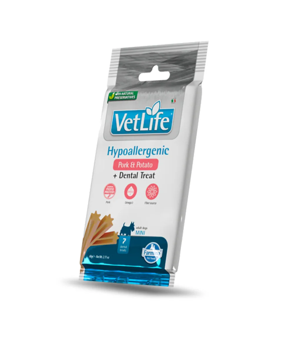 Farmina - Vet Life Snack Dog Hypo Maiale e Patate mini 60gr