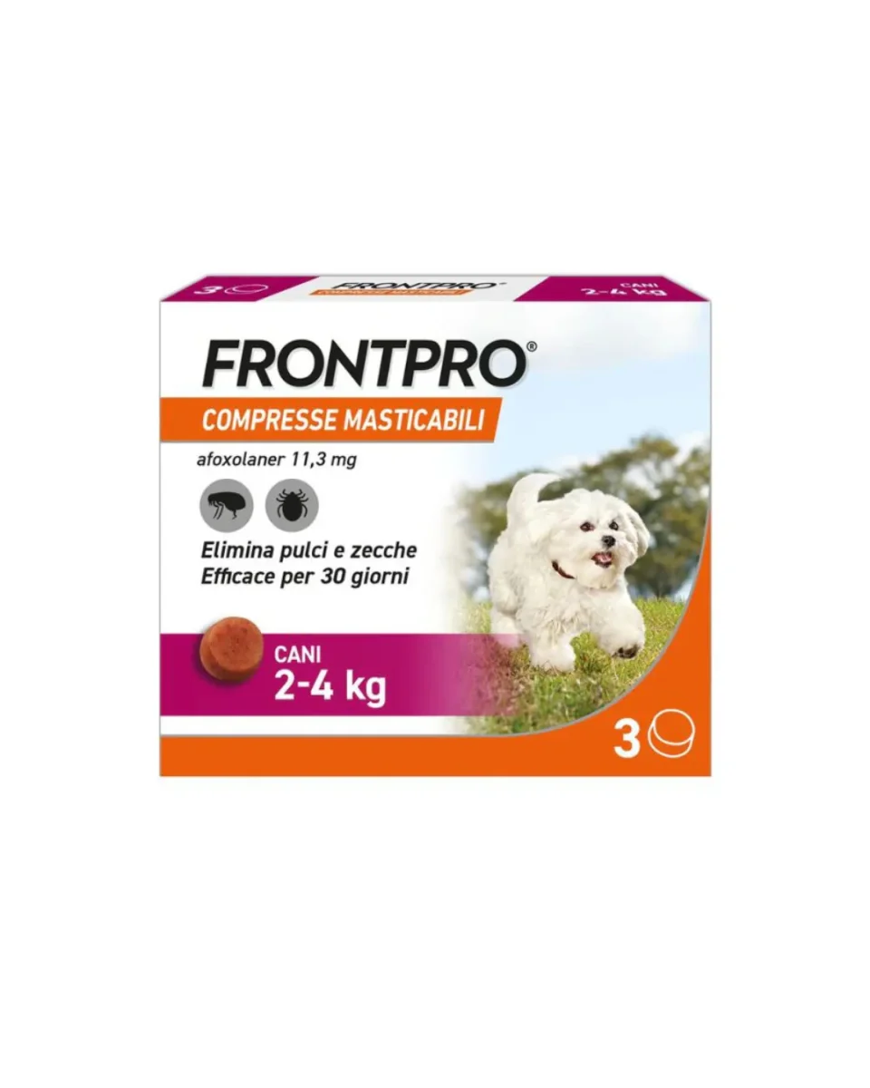 Frontpro - Compresse Masticabili per Cani da 2 a 4 kg