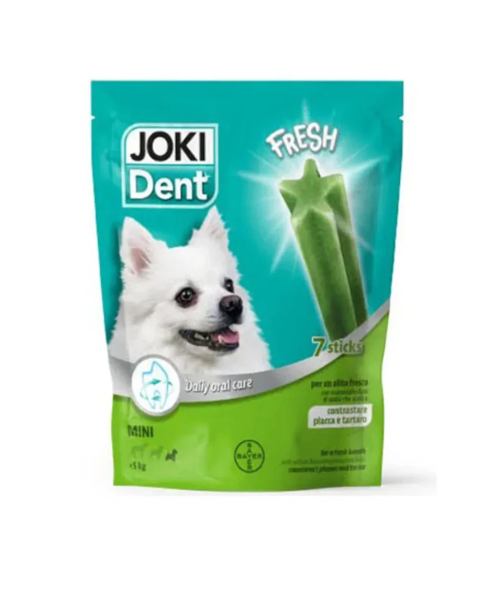 Joki Dent Fresh - Dental Stick Alla Menta - Per Taglia Mini - Busta 7 Sticks