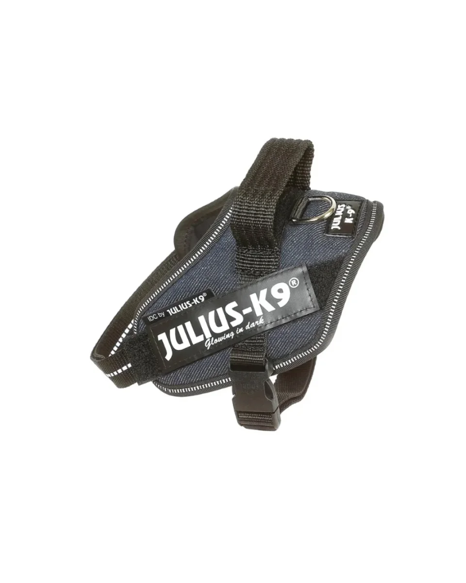 Julius K9 - IDC Powerharness Pettorina Jeans - Taglia Mini 49-67 cm - Peso 7/15 kg