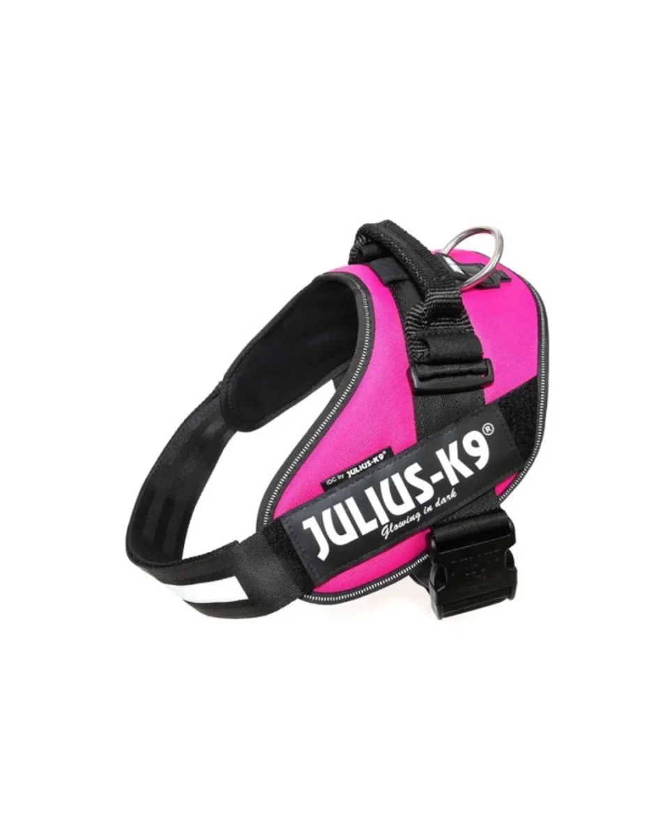Julius K9 - IDC Powerharness Pettorina Rosa Scuro- Taglia 0 58-76 cm- Peso 14/25 kg