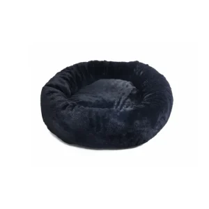 Leopet - Ciambella Super Soft Nera 60x20H cm Cuscino Fisso