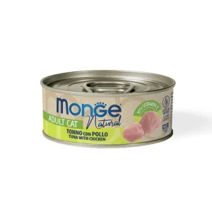 Monge - Natural per Gatti - Tonno Pinne Gialle e Pollo 80 gr