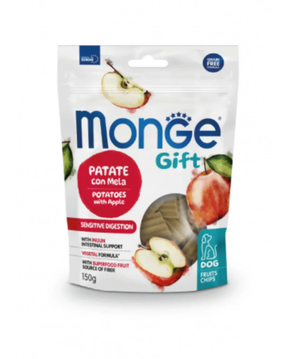 Monge Gift Fruit Chips - Gusto Patate con Mela Grain Free 150 gr