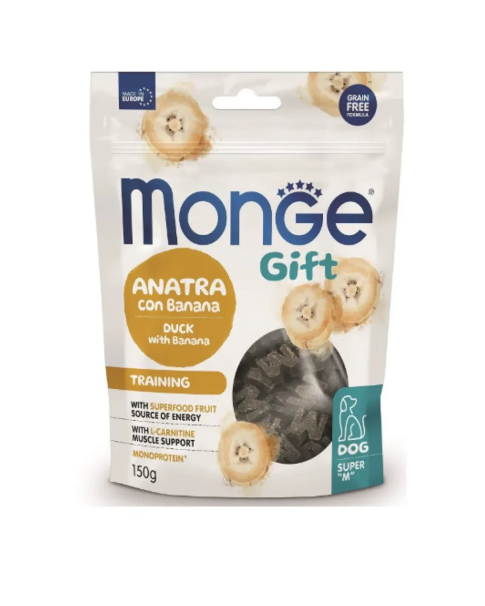 Monge Gift Super "M" Training - Gusto Anatra e Banana Grain Free 150 gr