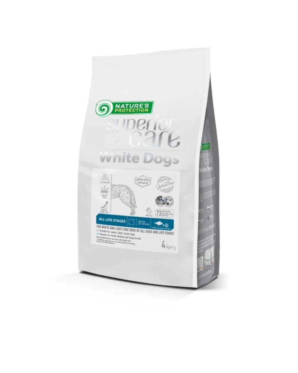 Nature's Protection - Superior Care White Dog Grain Free - Adult Small Breed - Pesce Bianco 4kg - immagine 2