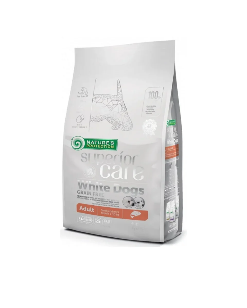 Nature's Protection - Superior Care White Dog Grain Free - Adult Small Breed - Salmone 10kg - immagine 2