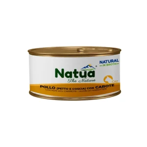 Natua Cat - Natural in Broth - Pollo (petto e coscia) con Carote 85 g
