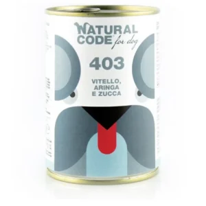 Natural Code - Per Cani 403 Vitello, Aringa e Zucca 400 gr