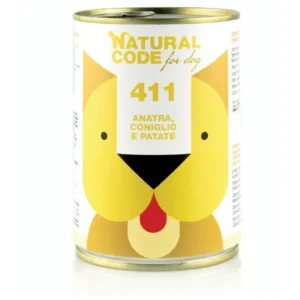 Natural Code - Per Cani 411 Anatra, Coniglio e Patate 400 gr
