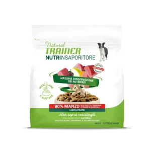 Natural Trainer - Nutrinsaporitore Cane Adulto >10 mesi - 80% Manzo Liofilizzato 120 gr