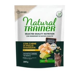 Natural Trainer - Selected Quality Nutrition per Gatti Adulti Sterilizzati - Pollo da 300g