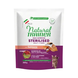 Natural trainer - Gatto Sterilizzato Con Salmone 300 gr