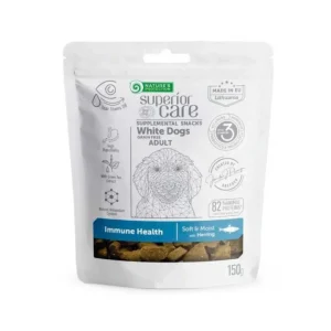 Nature's Protection - Superior Care Snack White Dog - Immunce Health Grain Free - Aringa 150 gr