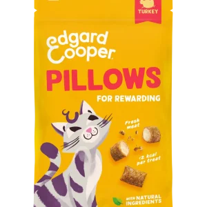 Edgard & Cooper Fagottini PILLOWS di Tacchino Snack per GATTI