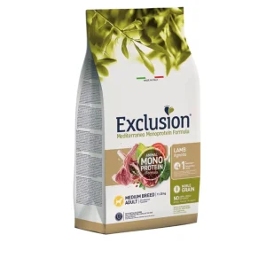 Exclusion - Monoproteico Noble Grain Adult Medium - Agnello 3kg