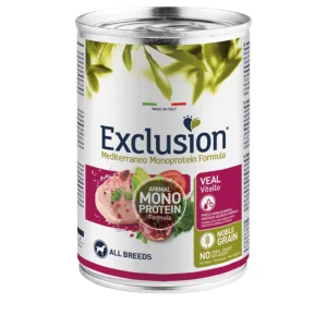 Exclusion - Mediterraneo Monoproteico Noble Grain Dog Adult All Breeds - Vitello 400gr