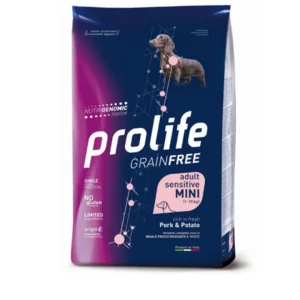 Prolife - Dog Grain Free Sensitive - Adult Mini - Maiale e Patate 2 kg