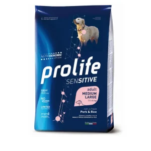 Prolife - Dog Sensitive Adult Medium / Large - Maiale e Riso 2,5 kg