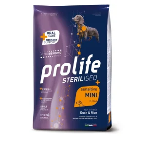 Prolife - Dog Sterilised Sensitive Mini - Anatra e Riso 2 kg