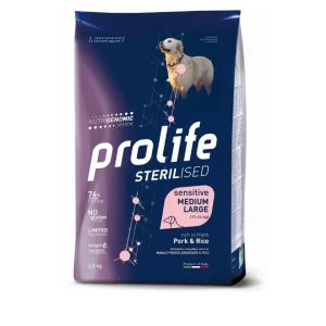 Prolife - Sterilised Sensitive Adult Medium Large - Maiale e Riso 12kg