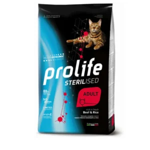 Prolife - Gatto Sterilizzato Adulto - Manzo e Riso 1,5 kg