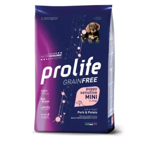 Prolife - Grain Free Sensitive Cane Puppy Mini - Maiale e Patate 600 g