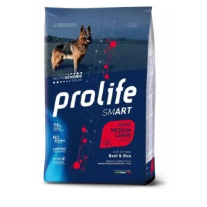 Prolife - Smart - Dog Adult Medium / Large Breed - Manzo e Riso 12kg