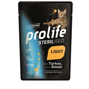 Prolife - Sterilizzato Light Grain Free Sensitive Gatto Adult - Tacchino e Oca 85 g