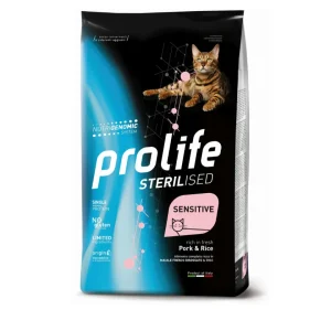 Prolife - Sterilizzato Sensitive Gatto Adult - Maiale e Riso 1,5 kg