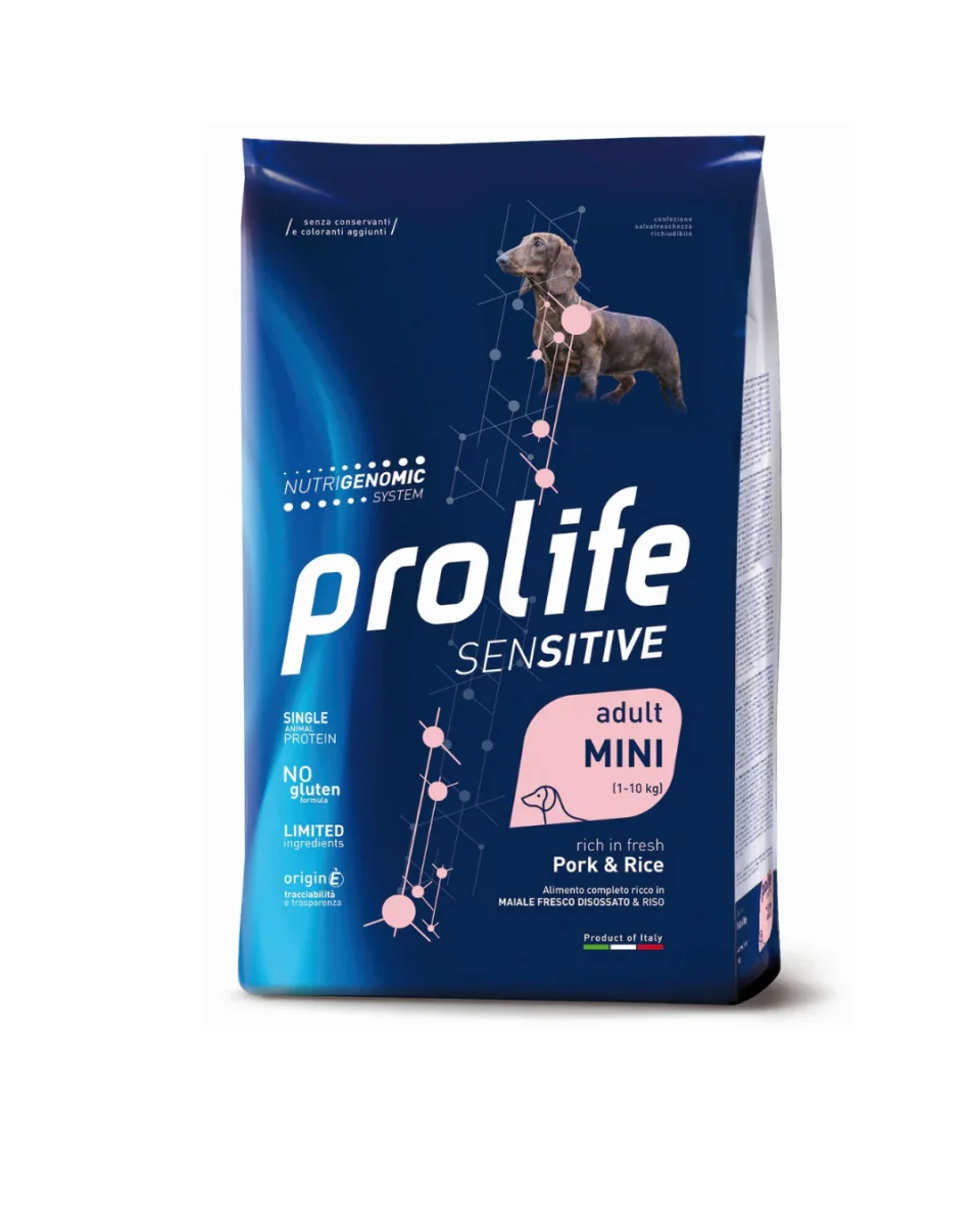Prolife Dog Sensitive Maiale e Riso Mini 2kg