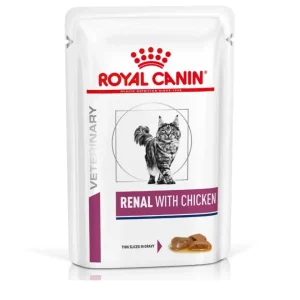 Royal Canin - Veterinary Nutrition Cat Renal 85 gr - Bocconcini in Salsa, Con Pollo