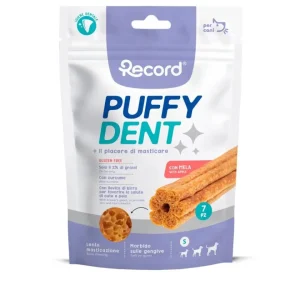 Record Puffydent 7 Snack Morbido Gusto Menta S 52,5gr per Cani