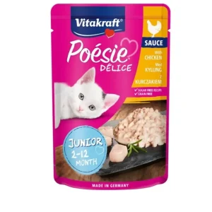Vitakraft- Poesie Delice Junior Sauce Filetto di Pollo 85gr