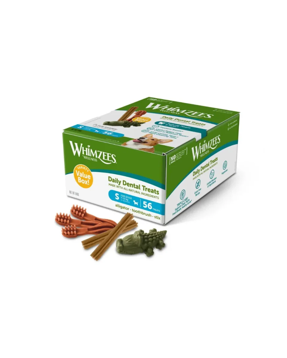Whimzees - Spazzolino S - Box 150 pz - Snack Dentali Naturali
