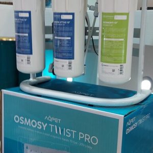 AQPET RICAMBIO CARTUCCIA CARBONE ATTIVO 10″ PER IMPIANTO OSMOSY TWIST PRO 75 GALLONI – OSMOSI 4 STADI A SGANCIO RAPIDO
