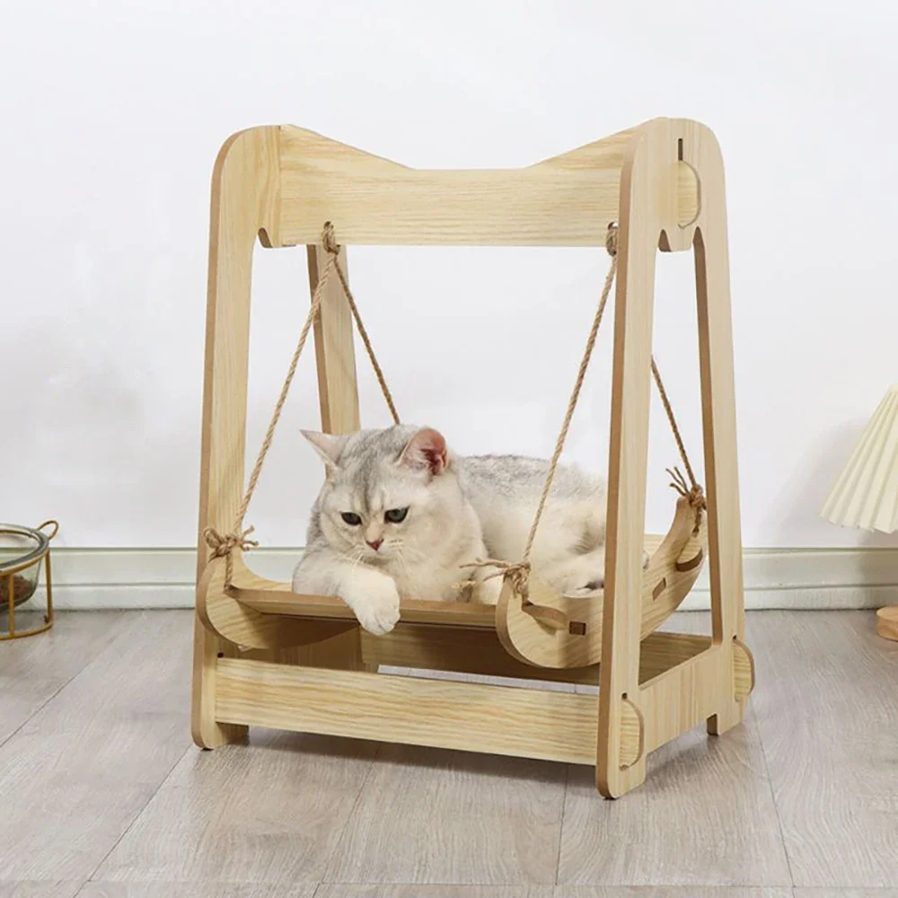 Altalena per gatti in legno – modello “swingpaws” - immagine 2
